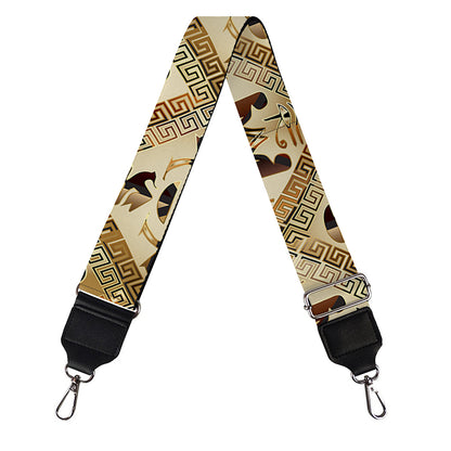 Egyptian Hieroglyphs Pattern Print Bag Strap
