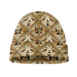 Egyptian Hieroglyphs Pattern Print Beanie