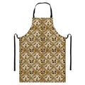 Egyptian Hieroglyphs Pattern Print Bib Apron With Pocket