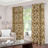 Egyptian Hieroglyphs Pattern Print Blackout Grommet Curtains