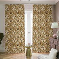 Egyptian Hieroglyphs Pattern Print Dimout Pencil Pleat Curtains
