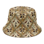 Egyptian Hieroglyphs Pattern Print Bucket Hat