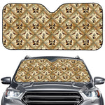Egyptian Hieroglyphs Pattern Print Car Windshield Sun Shade