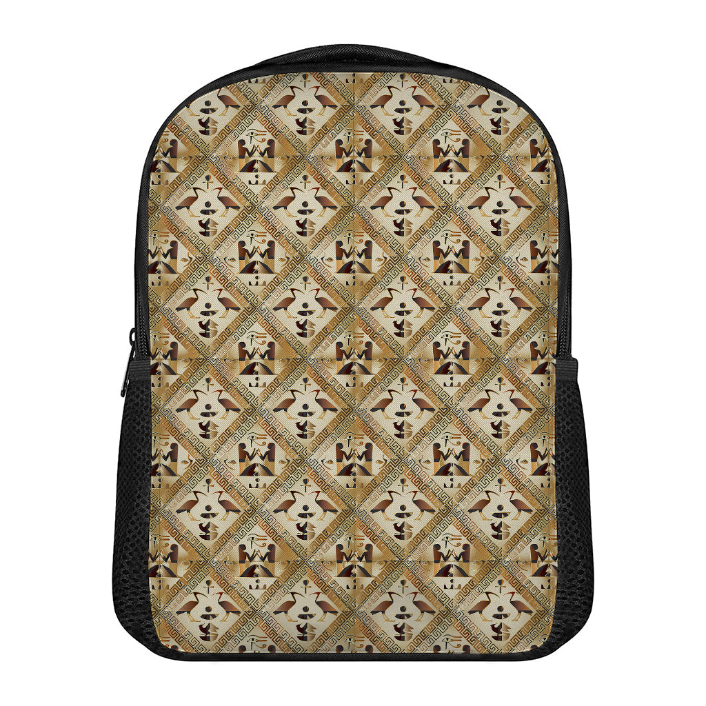 Egyptian Hieroglyphs Pattern Print Casual Backpack