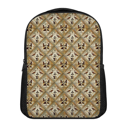 Egyptian Hieroglyphs Pattern Print Casual Backpack