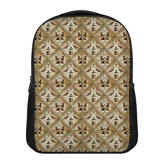Egyptian Hieroglyphs Pattern Print Casual Backpack