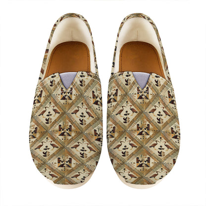 Egyptian Hieroglyphs Pattern Print Casual Shoes