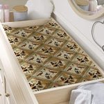 Egyptian Hieroglyphs Pattern Print Changing Pad Cover