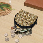 Egyptian Hieroglyphs Pattern Print Coin Purse