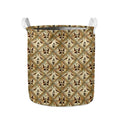 Egyptian Hieroglyphs Pattern Print Collapsible Laundry Basket