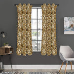 Egyptian Hieroglyphs Pattern Print Curtain