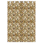 Egyptian Hieroglyphs Pattern Print Curtain
