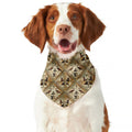 Egyptian Hieroglyphs Pattern Print Dog Bandana