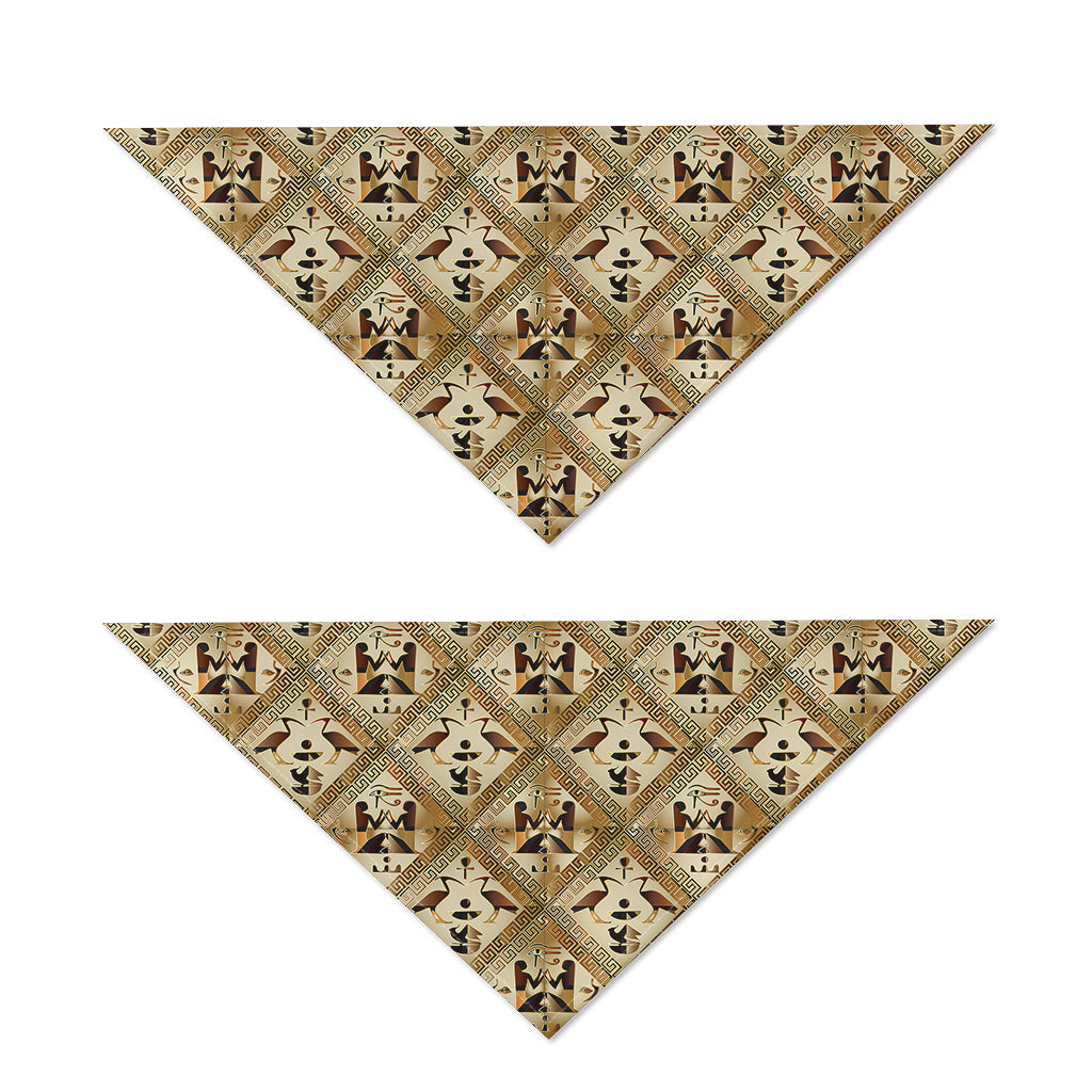 Egyptian Hieroglyphs Pattern Print Dog Bandana