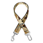 Egyptian Hieroglyphs Pattern Print Dog Seat Belt