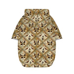 Egyptian Hieroglyphs Pattern Print Dog Zip Up Hoodie