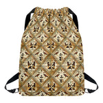 Egyptian Hieroglyphs Pattern Print Drawstring Backpack