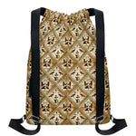 Egyptian Hieroglyphs Pattern Print Drawstring Backpack