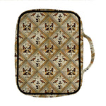Egyptian Hieroglyphs Pattern Print Front Pocket Bible Bag