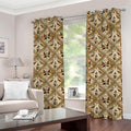 Egyptian Hieroglyphs Pattern Print Grommet Curtains