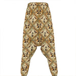 Egyptian Hieroglyphs Pattern Print Hammer Pants