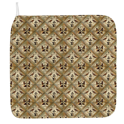 Egyptian Hieroglyphs Pattern Print Hand Towel