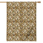 Egyptian Hieroglyphs Pattern Print House Flag