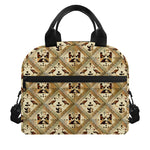 Egyptian Hieroglyphs Pattern Print Insulated Lunch Bag