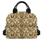 Egyptian Hieroglyphs Pattern Print Insulated Lunch Bag
