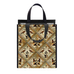 Egyptian Hieroglyphs Pattern Print Insulated Lunch Tote