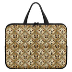 Egyptian Hieroglyphs Pattern Print Laptop Sleeve With Handle