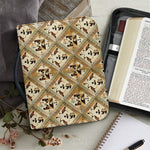 Egyptian Hieroglyphs Pattern Print Leather Bible Cover