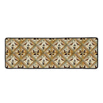 Egyptian Hieroglyphs Pattern Print Long Kitchen Mat
