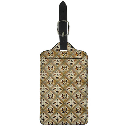 Egyptian Hieroglyphs Pattern Print Luggage Tag