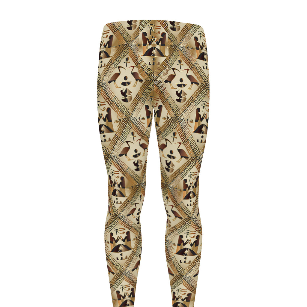 Egyptian Hieroglyphs Pattern Print Men's leggings