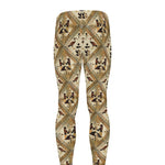 Egyptian Hieroglyphs Pattern Print Men's leggings