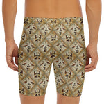 Egyptian Hieroglyphs Pattern Print Men's Long Boxer Briefs