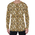 Egyptian Hieroglyphs Pattern Print Men's Long Sleeve T-Shirt