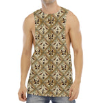 Egyptian Hieroglyphs Pattern Print Men's Muscle Tank Top