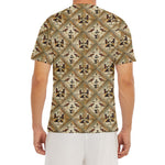 Egyptian Hieroglyphs Pattern Print Men's Short Sleeve Rash Guard