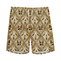 Egyptian Hieroglyphs Pattern Print Men's Athletic Shorts