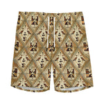 Egyptian Hieroglyphs Pattern Print Men's Sports Shorts
