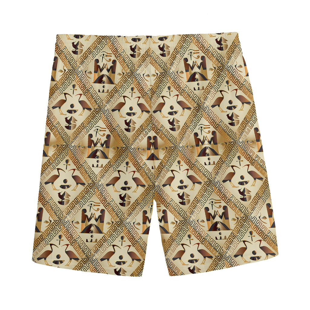 Egyptian Hieroglyphs Pattern Print Men's Sports Shorts