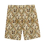 Egyptian Hieroglyphs Pattern Print Men's Sports Shorts