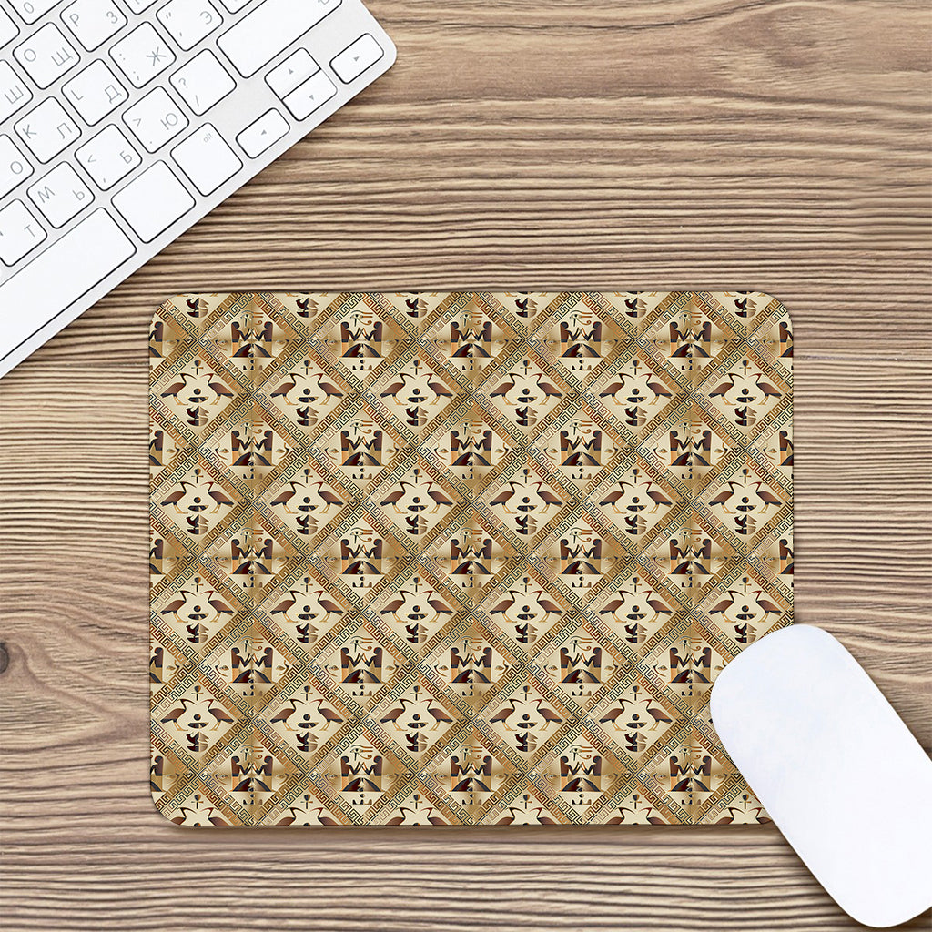 Egyptian Hieroglyphs Pattern Print Mouse Pad