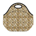 Egyptian Hieroglyphs Pattern Print Neoprene Lunch Bag