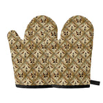 Egyptian Hieroglyphs Pattern Print Oven Mitts