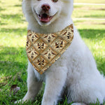 Egyptian Hieroglyphs Pattern Print Over The Collar Dog Bandana