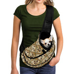 Egyptian Hieroglyphs Pattern Print Pet Sling Carrier