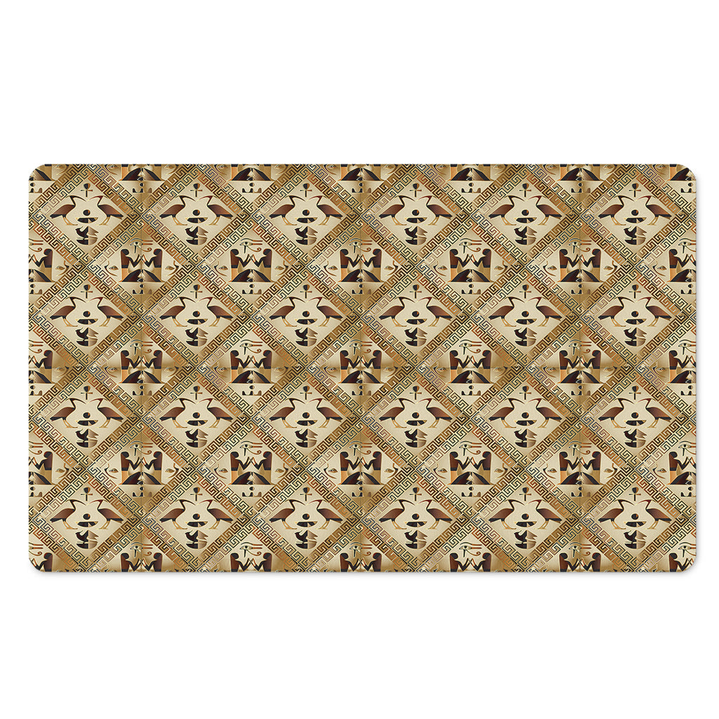 Egyptian Hieroglyphs Pattern Print Polyester Doormat